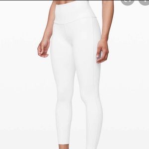 Lululemon white leggings size 4